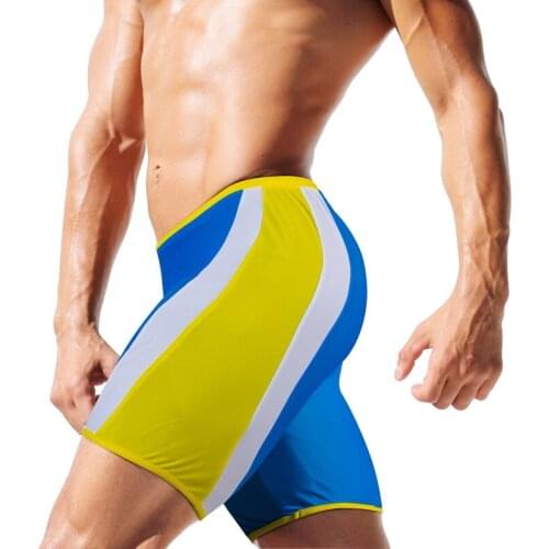Summer Beach Shorts Men Swimming Trunks Quick Dry Patchwork Sport Pants Male Surfing Swimsuit Maillot De Bain Beach Shorts