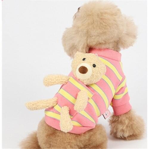 Cute Cartoon Dog Hoodie Doggie Puppy Cat Yorkshire Chihuahua Clothes XXS Dog Costume Pomeranian Poodle Schnauzer Clothing Outfit