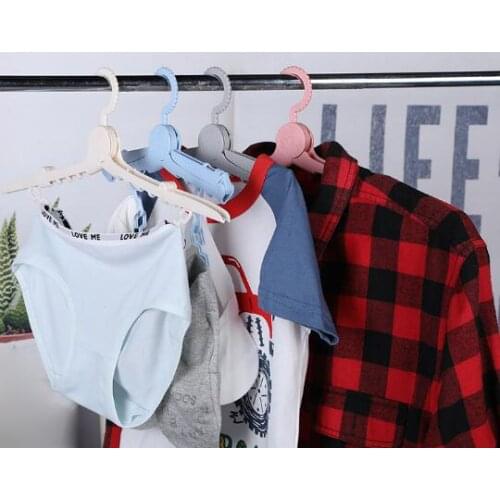Multi-functional portable folding hanger business trip clothes-clothes-non-slip pants rack shoes rack socks rack inner hanger