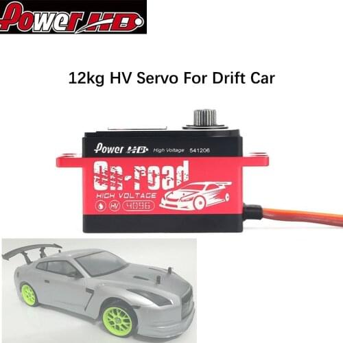 POWER HD L12HV Alloy Gear Digital Coreless HV High Voltage Servo with 12kg High Torque for RC Remote Control Drift Car