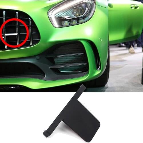 1-50 pcs For AMG Logo Car Front Grill Emblem Sticker ABS For Mercedes Benz GT A S R C E Class GLA GLB Nameplate Trim Car Tunning