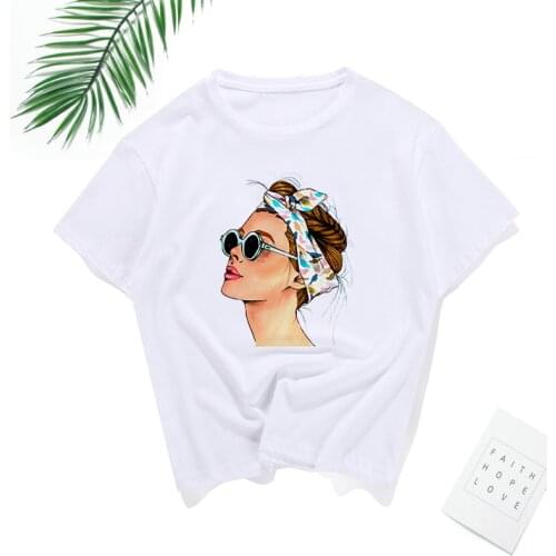 New Aesthetics Fashion Cool Print Female T-shirt White Small Fresh Women Tshirts Summer Casual Harajuku T Shirt Femme Tops Tees