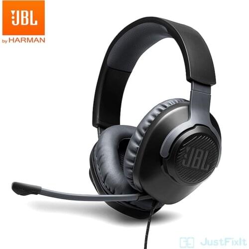 New JBL Quantum 100 Wired Headphone Gaming Headset with Mic Foldable Gaming Earphone for PlayStation/Switch/iPhone/Mac/VR