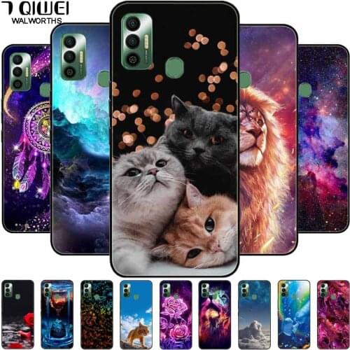 For Tecno Spark 7 Case Fashion Silicon Soft Back Cover for Tecno Spark 7P / Spark 7T / Spark7 Phone Cases TPU Coque for Spark7P