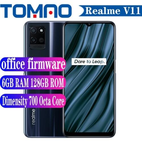 Original Realme V11 5G Mobilephone 60HZ Screen Octa Core Dimensity 700 4GB 6GB RAM 128GB ROM 5000mAh 18W Andriod 11 Google Play