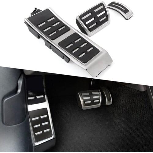 Car Styling Stainless Steel Accelerator Fuel Gas Brake Footrest Pedal cover For Audi A8 S8 D4 4H 2011-2020 Car Accessories