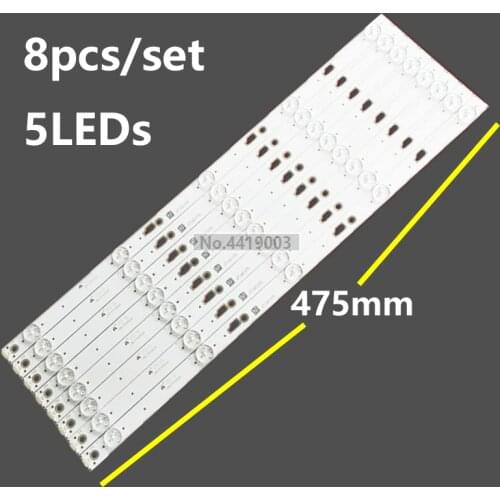 LED Backlight strip 5 lamp For 49HR332M05A0 V3 V4 Yha 4C-LB490T-HR4 YH1 YH7 YHJ yh6 49E301 49U3600C CRH-AT493030080569QREV1.0