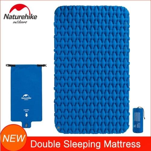 Naturehike Inflatable Camping Mat for Sleeping Double Sleeping Pad Compact Lightweight Backpacking Mattress for Tent Outdoors
