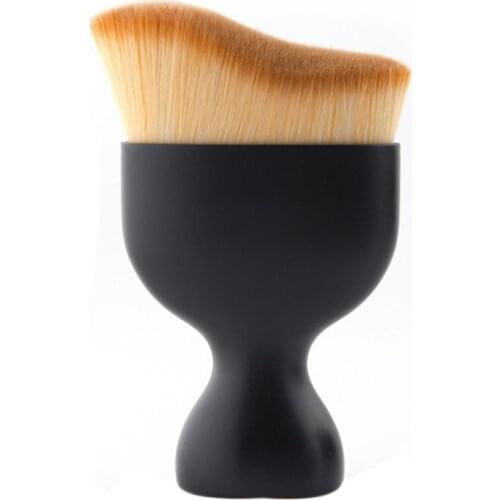 1Pcs S Shape Contour Foundation Brush Concentration Loose Powder Brush for BB Cream Blush Cosmetic Tools