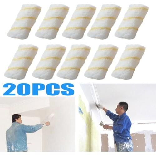 10/20pcs Paint Brushes Wall Ceiling 4 Inch DIY Roller Paint Brush Painting Brushes Painting Tools Paint Tool Sets for Home