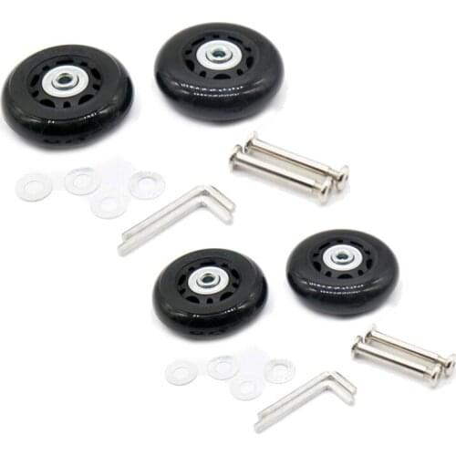 2set Luggage Suitcase / Inline Outdoor Skate Replacement Wheels Black