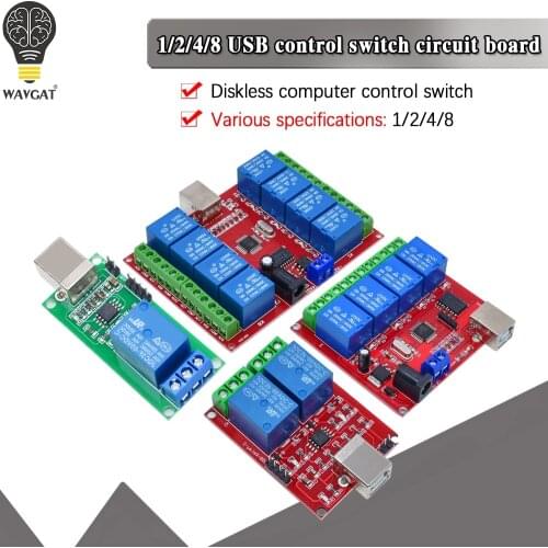 5V 1 Channel USB Relay Module Programmable Computer Control Relay Switch Smart Toy Home
