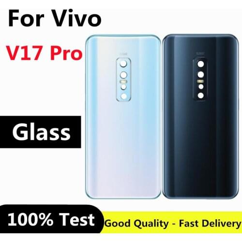 6.44" For vivo V17 Pro Back Battery Cover Door Housing case Rear Glass Case for Vivo V17 Pro Battery Cover
