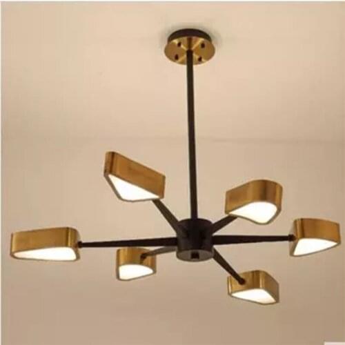 6/8 Heads Creative Restaurant Led Chandelier Modern Romantic Hotel Room Coffee Shop Loft Hanging Light Fixtures Free Shipping