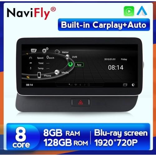 8GBRAM 128GBROM Car Multimedia Radio Stereo Player For Audi Q5 2009-2017 Built-in Carplay Androdi Auto 4G LTE DSP Blu-ray Screen