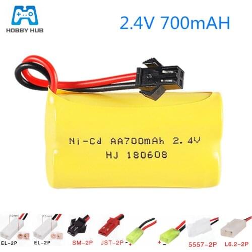 2.4V 700mah AA NI-CD Rechargeable battery pack AA 700 mah for Remote Control Car Electric Toys walkman emergency lights nicd