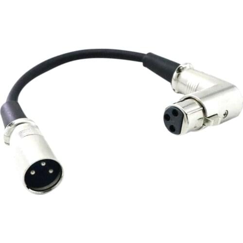 Audio 7'' Patch - XLR Male To XLR Female Cables 3' Balanced Snake Canle Cord