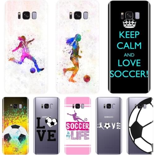 Back Cover For Samsung Galaxy S5 S6 S7 Edge S8 S9 Plus Soft Silicone Football Case For Samsung Galaxy Note 9 8 5 4 Phone Case