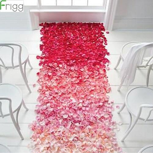 Frigg Wedding Events Decoration 500pcs Silk Rose Petals Table Artificial Flowers Engagement Celebrations Party Supplies