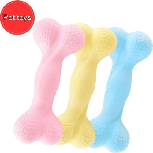 Pet Toys Milk Flavor TPR Foamy Bone Fidget Toys Big And Small Dogs A Molar Tooth Cleaning Teeth Simulated Dog Bone Pet Products