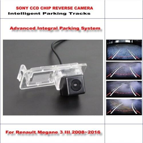 Car Back Camera For Renault Megane 3 III 2008-2016 Rear View Parking Dynamic Guidance Tragectory CAM