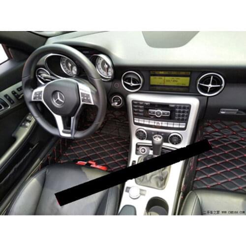 Lsrtw2017 Leather Car Floor Mats for Mercedes Benz SLK200 SLK300 SLK350 SLK250 SLK280 SLK55 2004-2018 R171 R172 Accessories Rug