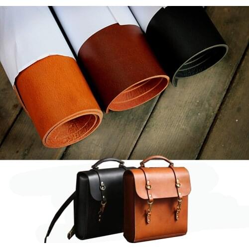 3.5-4.0mm First layer Buffalo cowhide oil wax skin vegetable tanned leather handmade leather Belt, womens bag, shoes DIY