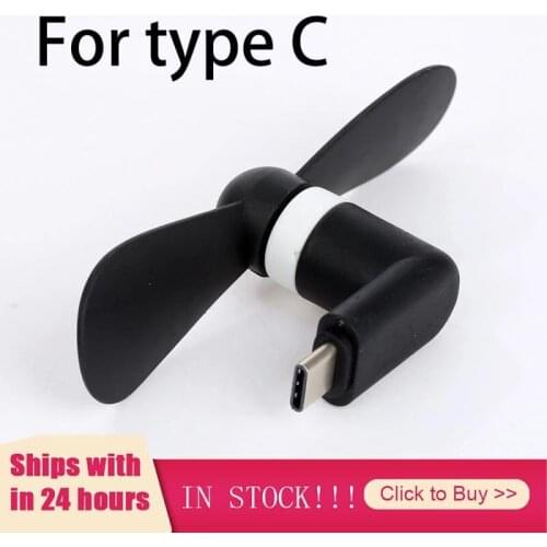 Type C Port Mini Electric Phone Fan USB 3.1 Portable Micro Cooling Fan Mute Low Consumption For Smartphones Accessory Set Hot
