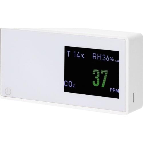 CO2 Detector Air Quality Detector Multifunctional CO2 Tester Carbon Dioxide Analyzer Electricity Quantity Temperature Humidity