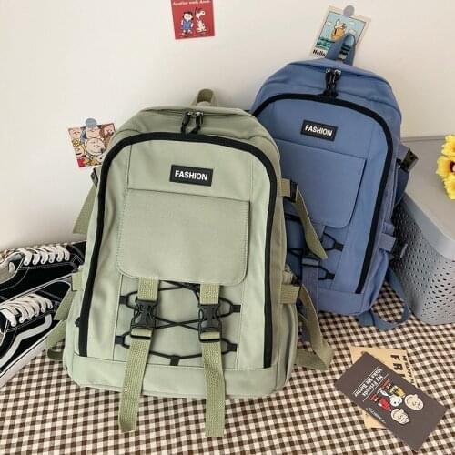 Fashion Women Backpack 2021 Kawaii Waterproof Canvas School Bags For Teenager Girls Rucksack Cute Student Bookbags Travel Bags