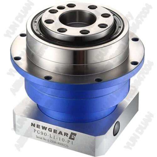 4:1 Flange output planetary gearbox reducer 4 helical gear Rotating platform NEMA23 57mm stepper motor 8mm for CNC Laser Welding