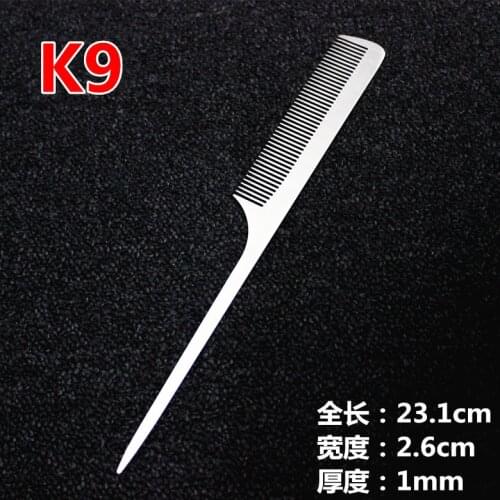 1PC Hot Hairdressing Tools Professional Barber Cutting Comb Haircut Stainless Steel Comb