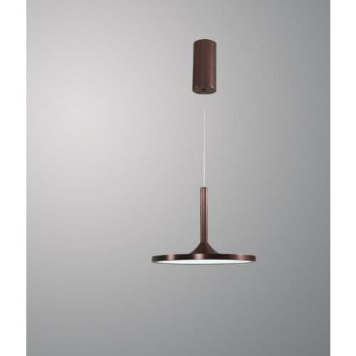 Roundrose Rose Gold Simple Pendant Light Acrylic Circular Dining Room Lighting Modern Living Room Office Lamp Led Living Room