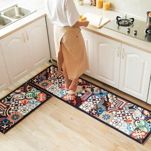 Kitchen Mat Cheaper Anti-slip Modern Area Rugs Living Room Balcony Bathroom Printed Carpet Doormat Hallway Geometric Bath Mat
