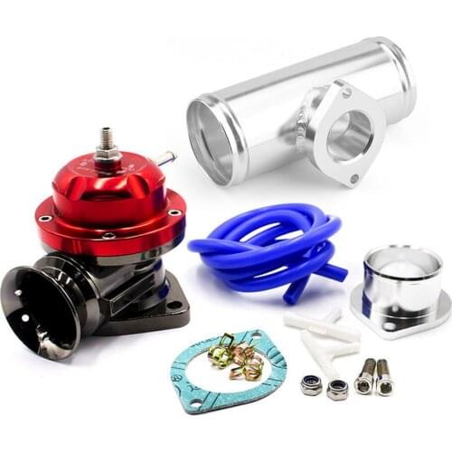 Adjustable 25psi Blow off Valve Adaptor With 63mm 2.5" Flange Pipe For GD-RS FV RZ BOV Adapter L=150mm