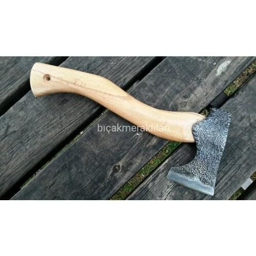 Handmade Ax Carbon Steel Beech Wood Handle