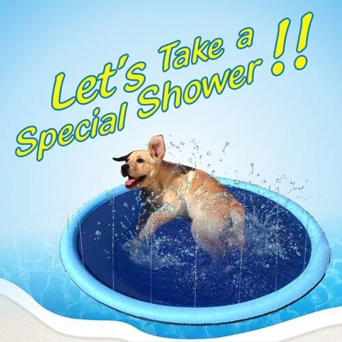 Dog Sprinkler Mat Pet Swimming Pool Dog Cooling Inflatable Play Bathtub Pet Kid Cool Fountain Puppy Accesorios Bathe Supplies