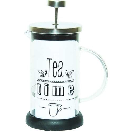 French Press Herb Tea Teapot Black 600ML