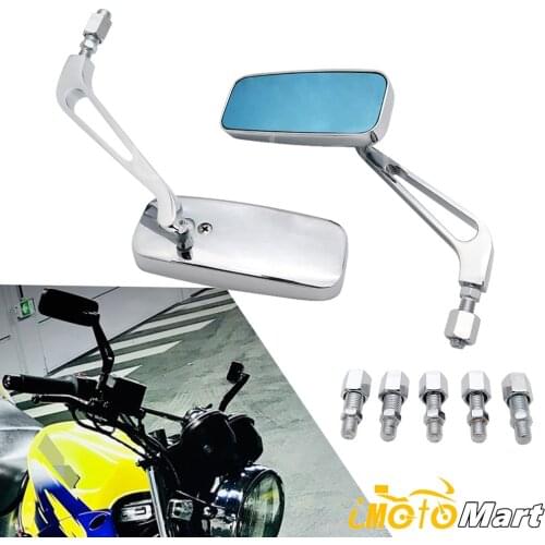 Universal Motorcycle Rear View Side Mirrors 8mm & 10mm For Honda Yamaha MT-07 MT-09 YZF R1 R6 R3 R25 MT10 MT-01 MT-03 FZ6 FZ8