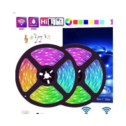 Bluetooth Led Strip Lights Waterproof Rgb 5050 Flexible Ribbon Led Light Strip with App Control Wifi Sync Music Leds for Home