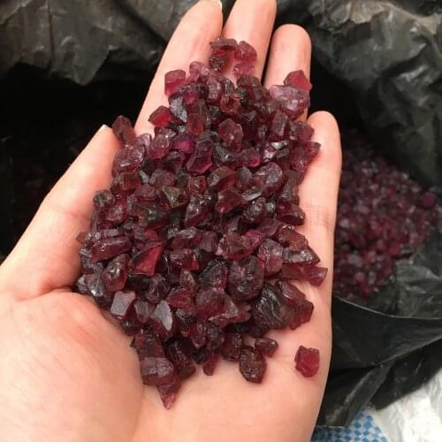 High quality 100% nice rough natural wine red garnet healing crystals raw gemstones jewelry