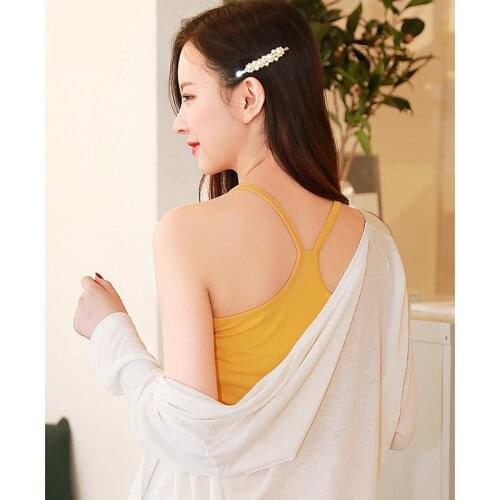 Womens clothing summer Condole belt vest Cultivate ones morality render Condole belt vest pullover Pure color Condole beltves