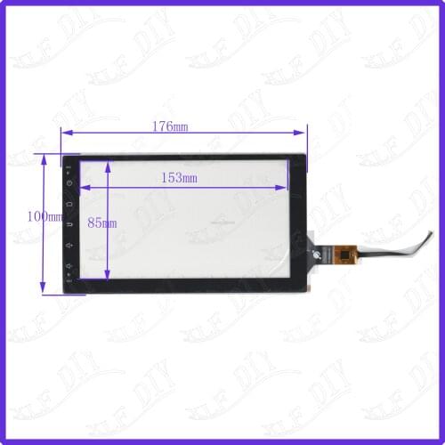 ZhiYuSun New 7inch XY-PG70049 176*100mm capacitive screen Glass Sensor Free Shipping compatible For GPS CARDVD