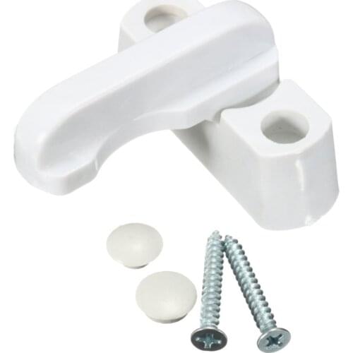 2PCS Plastic Child Safe Security Window Door Sash Lock Safety Lever Handle Sweep Latch S08 Wholesale&DropShip