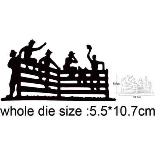 2020 Craft dies Man Band Fence Frame Metal Cutting Dies Diy Scrapbooking dies Embossing Die Cuts Paper Cards Album Stencils dies