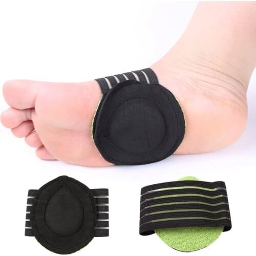4Pieces=2Pairs Foot Care Pad Breathable Arch Support Mat Flatfoot Corrector Orthopedic Adjuster Half Insoles Sport Cushion