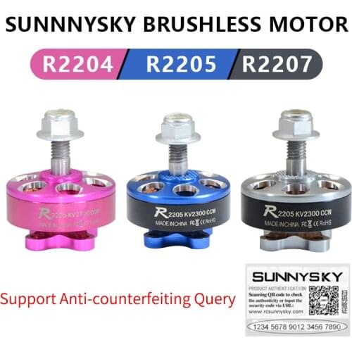 4pcs/lot Sunnysky R2205 R2207 2300KV R2207 2580KV 2 CW 2 CCW Brushless Motor for FPV Racing Quadcopter Drone Multicopter