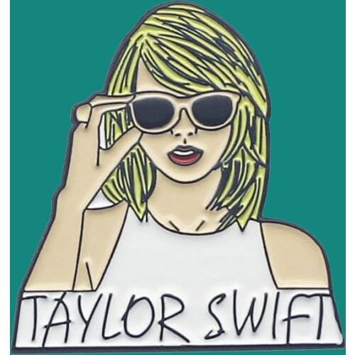 Swift Taylor Hard Enamel Pins Brooch Collecting Pop Singer Lapel Badges Men Women Fashion Jewelry Gifts Adorn Backpack Collar