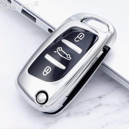 Soft TPU 3 Button Car Key Case Full Cover For Peugeot Citroen C1 C2 C3 C4 C5 DS3 DS4 DS5 DS6 Auto Key Shell Auto Accessories