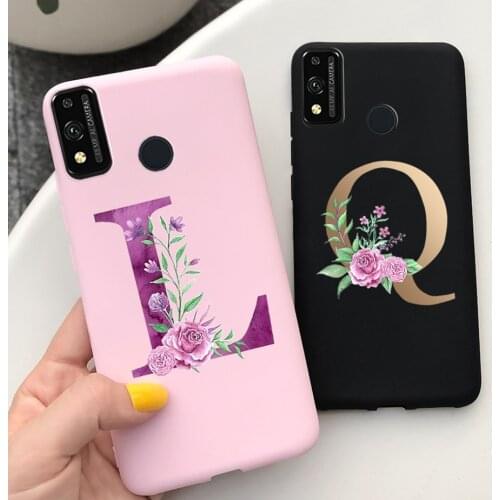 Honor 9X Lite Case Cute Letters Soft Silicone Fundas Phone Cases For Huawei Honor 9 X 9X Lite Back Cover Shockproof Bumper Coque